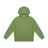 Courseway — Raglan Zip Hoodie / Field