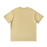 MIROLYUB Unisex Regular Fit T-Shirt undefined in Pale Khaki, back view
