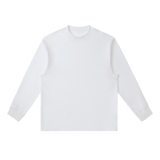 MIROLYUB Continuum cotton-blend long sleeve in White, front view.