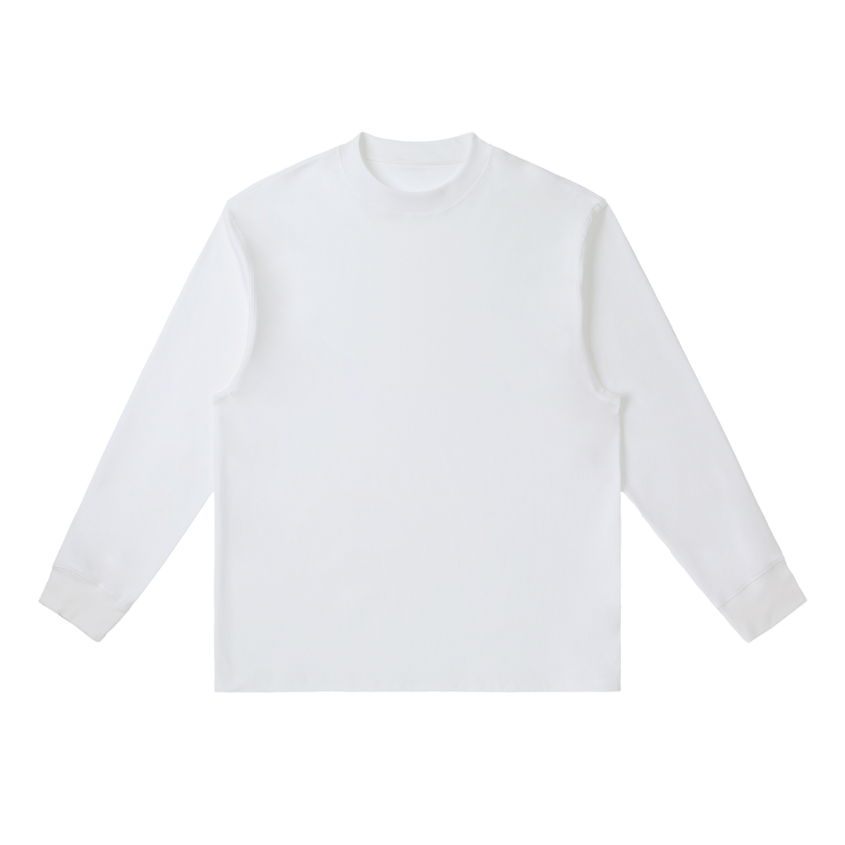 MIROLYUB Continuum cotton-blend long sleeve in White, front view.