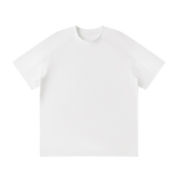 MIROLYUB Unisex Raglan Sleeve T-Shirt — White — front view