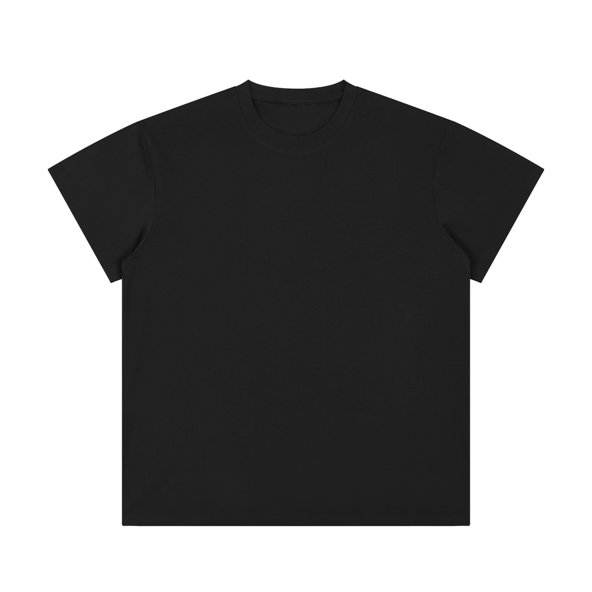 MIROLYUB Unisex Regular Fit Crewneck T-Shirt — Black, front view