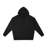MIROLYUB Shelter Pullover Hoodie in Black, front view