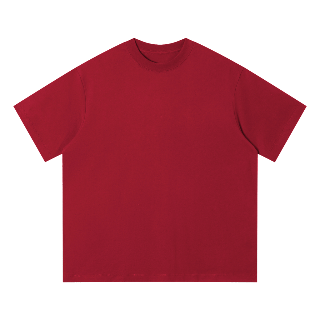 Unisex Quick-Dry Relaxed Fit T-Shirt — Red, front view