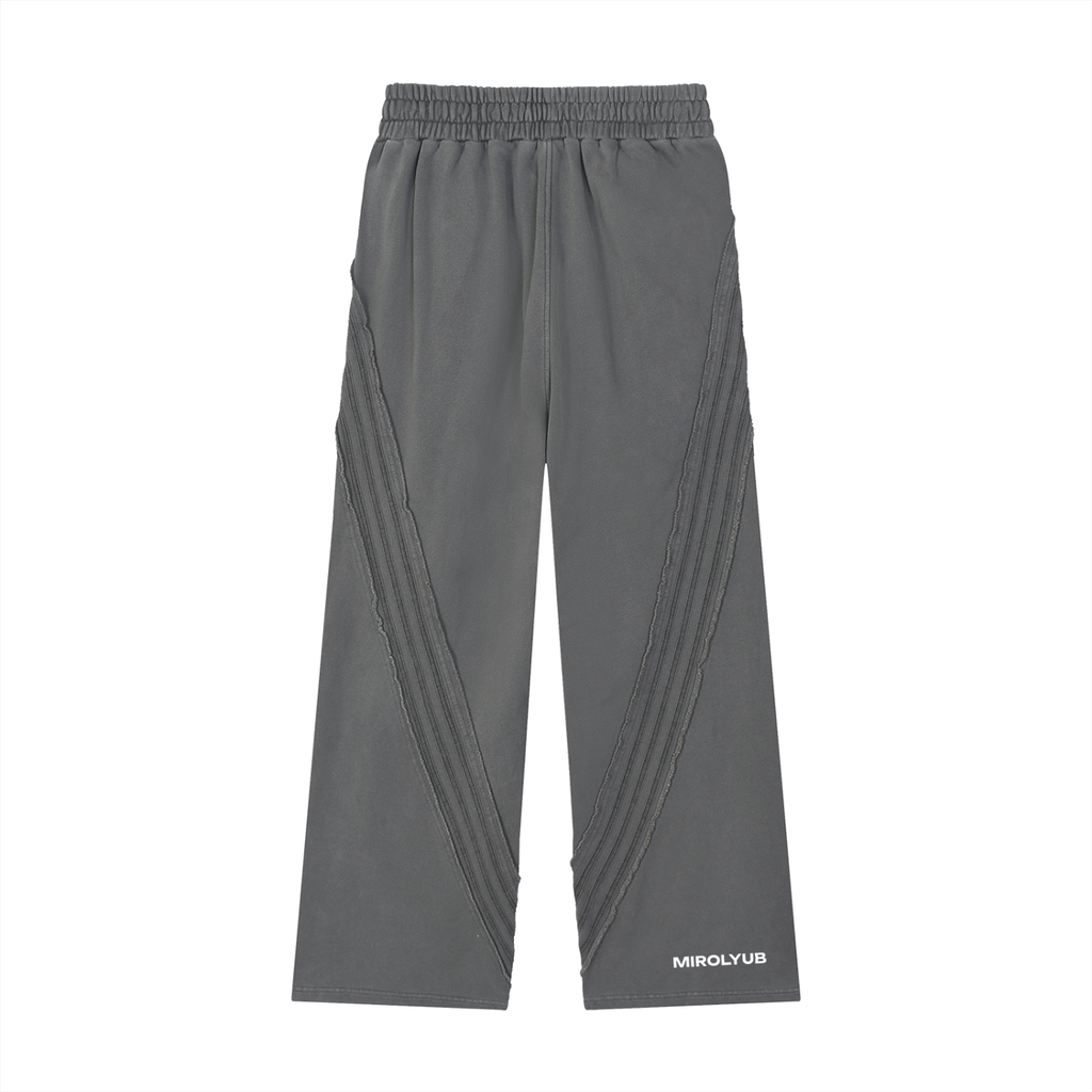 Snow Washed Tape Raw Edge Sweatpants