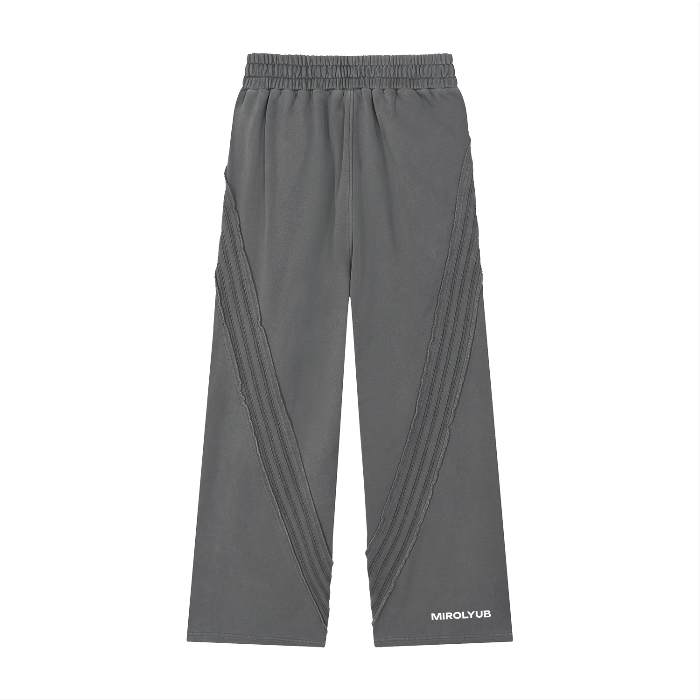 Snow Washed Tape Raw Edge Sweatpants