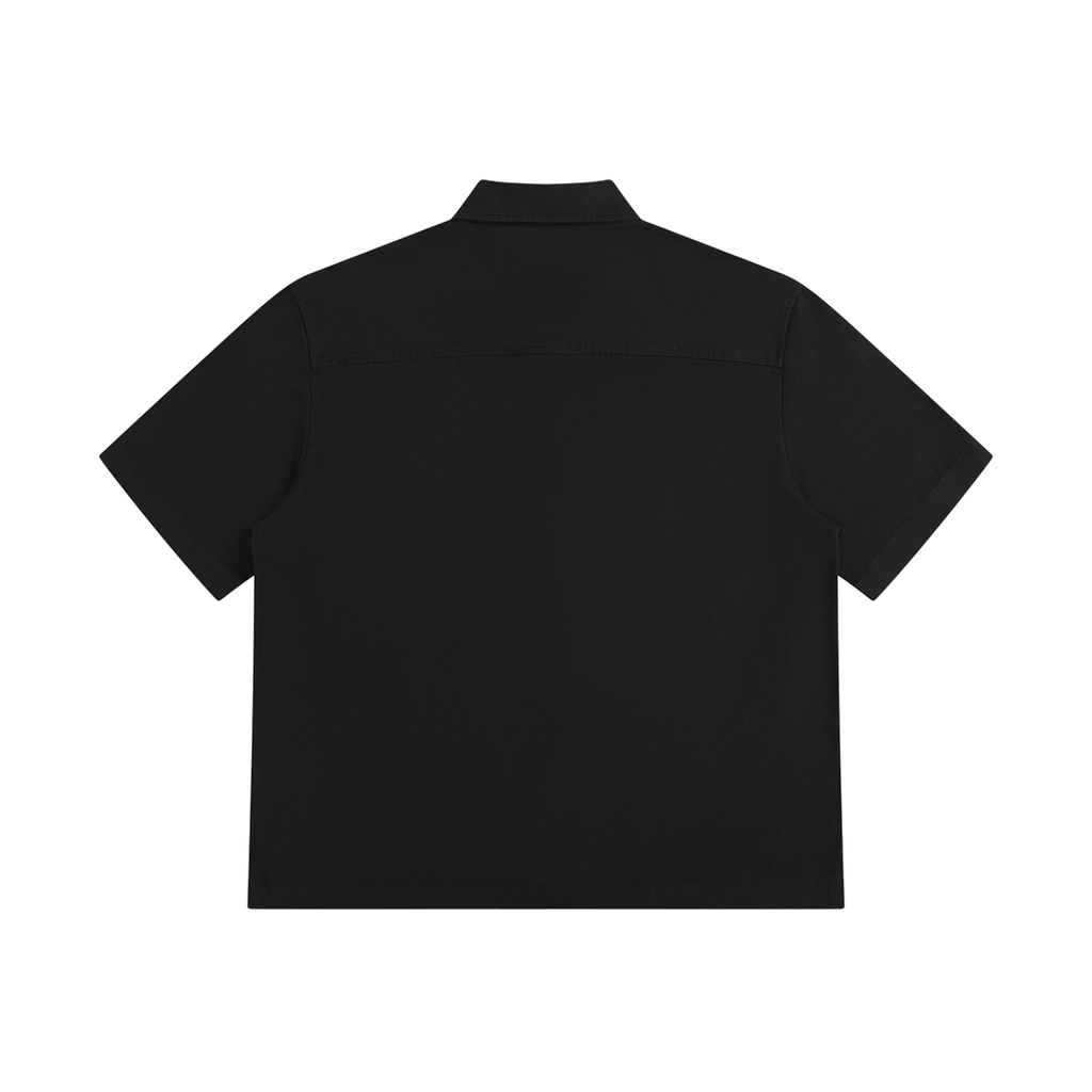 Docket — Cotton Patch-Pocket Shirt / Core — Black, back view