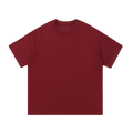 Still Heavy Cotton Tee in Wine Red, front view — MIROLYUB Essentials