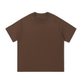 Still Heavy Cotton Tee in Coffee brown, front view — MIROLYUB Essentials