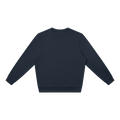 MIROLYUB Unisex Oversized Crewneck Sweatshirt undefined in Navy Blue, front view