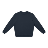 MIROLYUB Unisex Oversized Crewneck Sweatshirt undefined in Navy Blue, front view