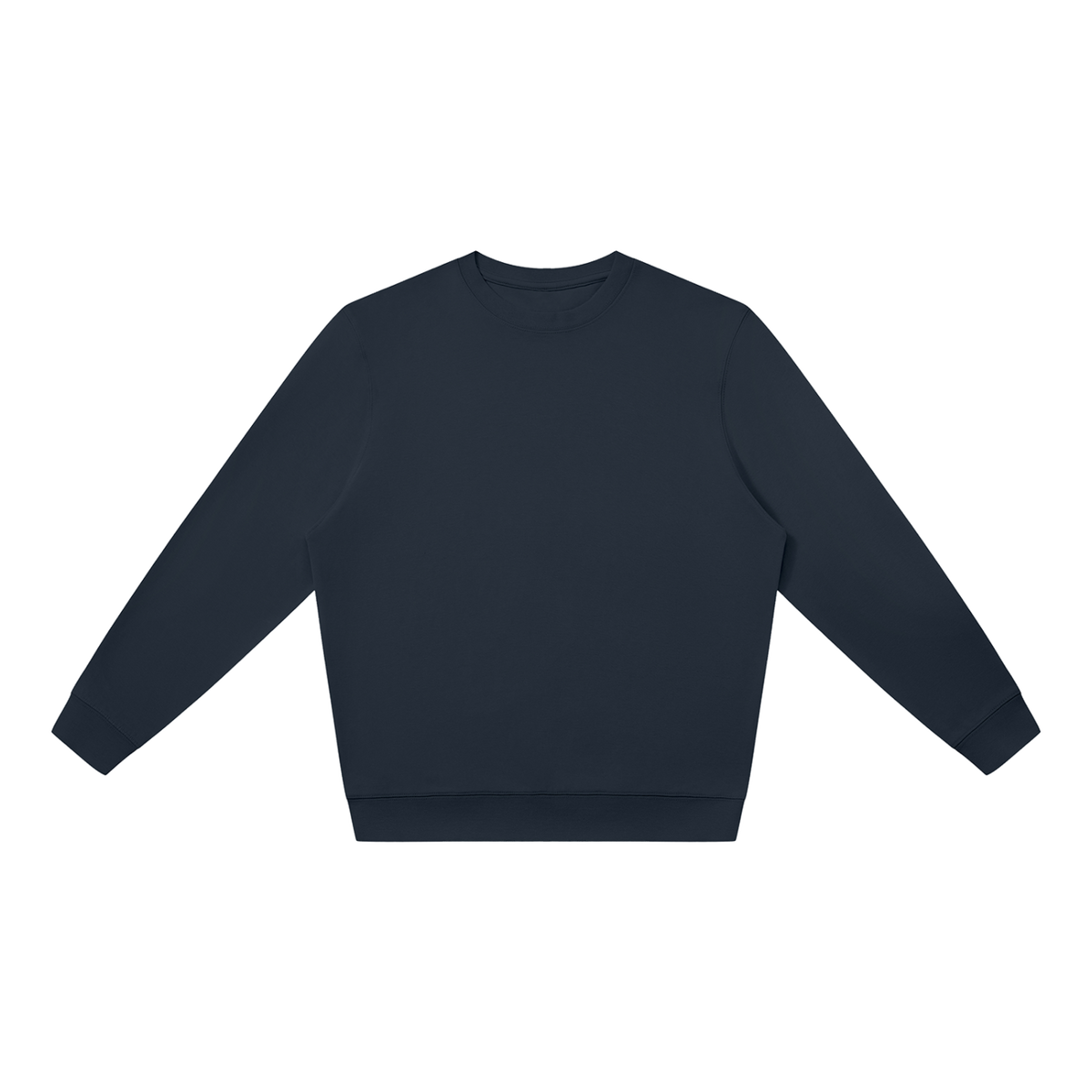 MIROLYUB Unisex Oversized Crewneck Sweatshirt undefined in Navy Blue, front view