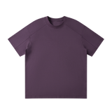 MIROLYUB Transverse — Panel-Seam Tee / Soft Light — Purple — front view