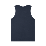 MIROLYUB Tension heavyweight ribbed tank in Royal Blue, back view.