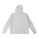 Unisex Pullover Hoodie — Flower Gray, back view