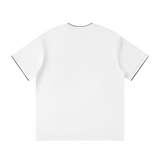 MIROLYUB Routine Cotton-Nylon Tee in White, back view
