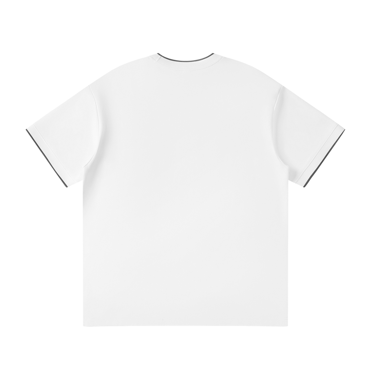 MIROLYUB Routine Cotton-Nylon Tee in White, back view