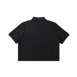 Counterpoint — Cropped Polo / Core — Black, back view