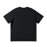 MIROLYUB Unisex Raglan Sleeve T-Shirt — Black — back view