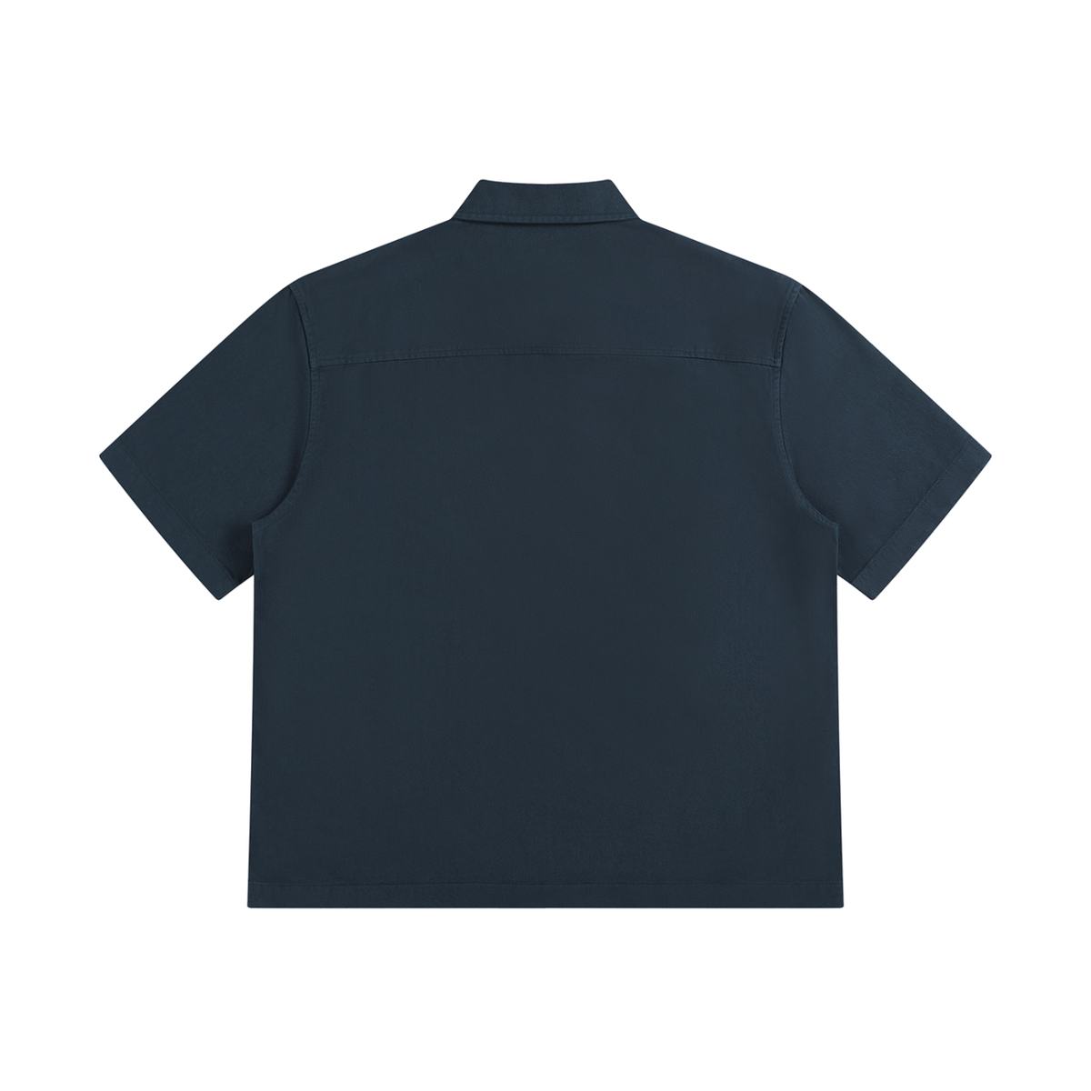 Docket — Cotton Patch-Pocket Shirt / Core — Navy Blue, back view