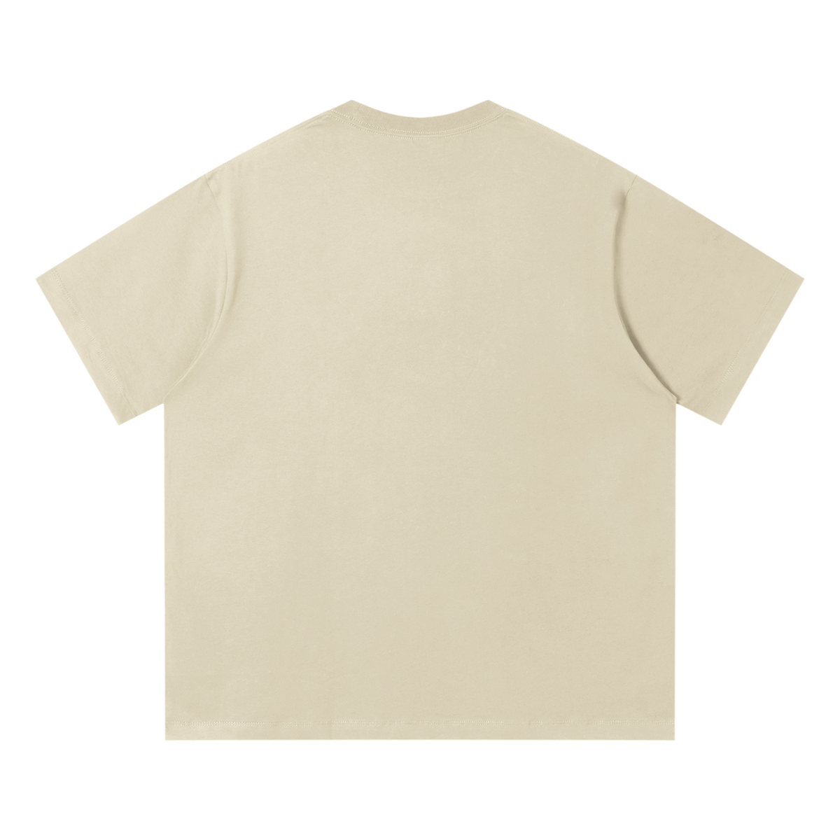 MIROLYUB Unisex Quick-Dry Relaxed Fit T-Shirt undefined in Khaki, back view