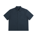 Docket — Cotton Patch-Pocket Shirt / Core — Navy Blue, front view