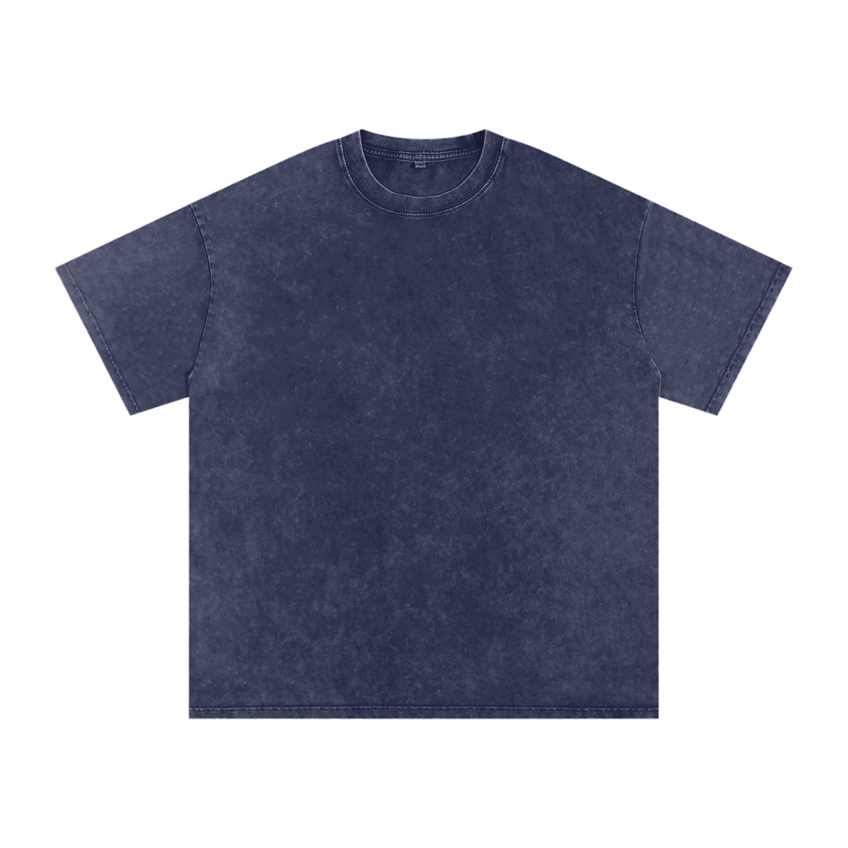 MIROLYUB Afterglow Snow-Wash Oversized Tee in Royal Blue, front view.