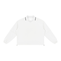 MIROLYUB Collarway collared sweatshirt in White, front view.