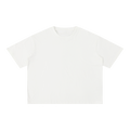 MIROLYUB Stratum Mineral-Wash Boxy Tee in White, front view