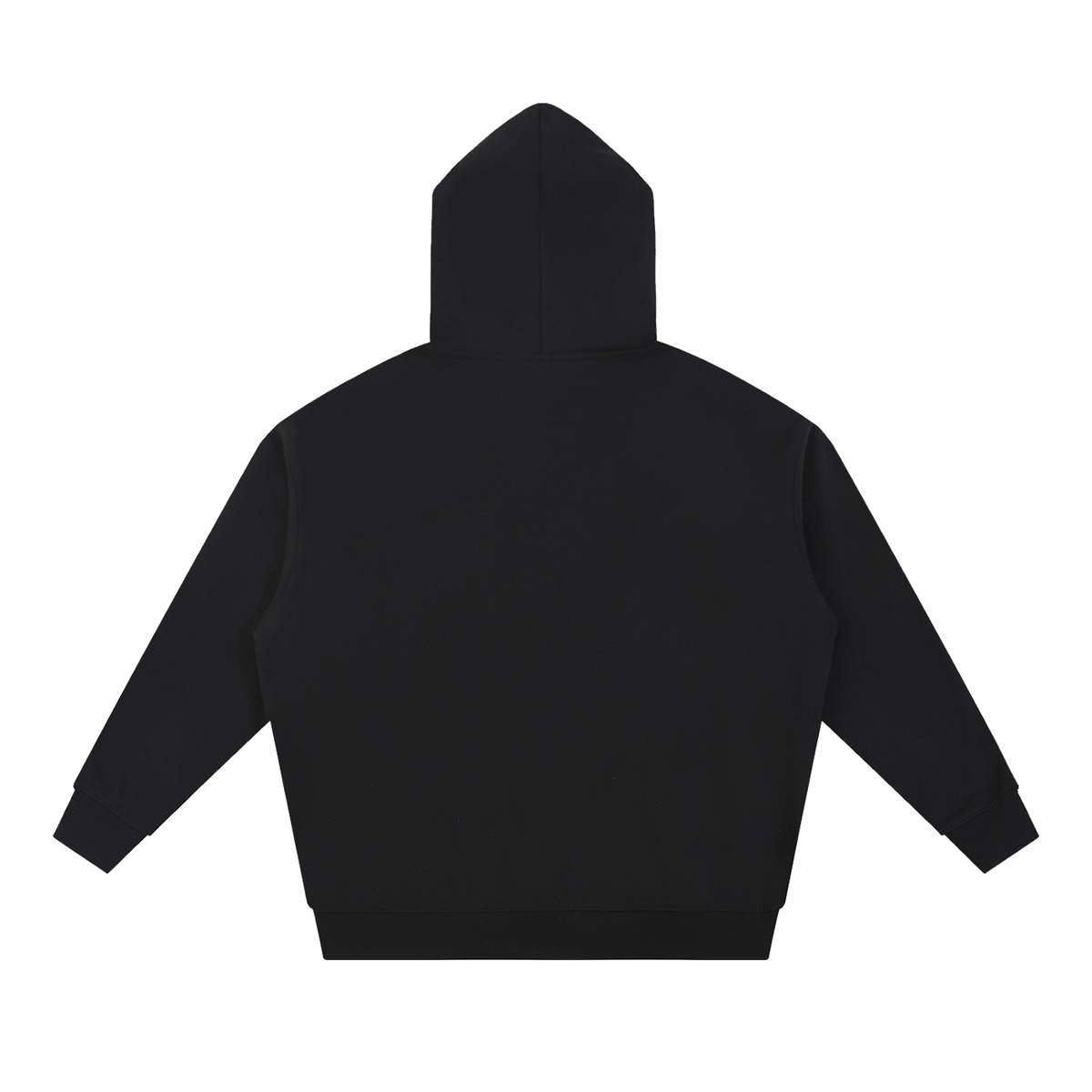 MIROLYUB Bastion Heavyweight Hoodie in Black, back view