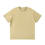 MIROLYUB Unisex Regular Fit T-Shirt undefined in Pale Khaki, front view