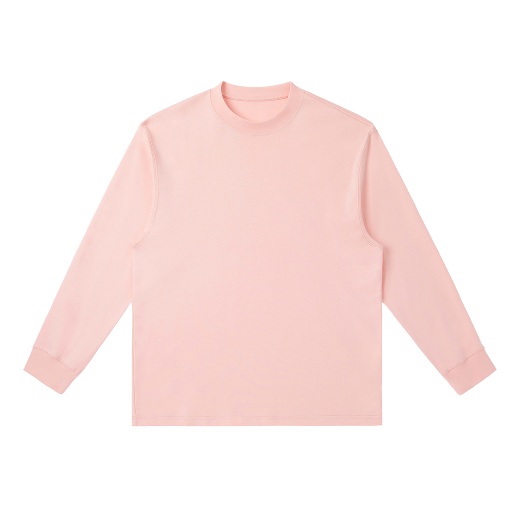 MIROLYUB Continuum cotton-blend long sleeve in Pink, front view.