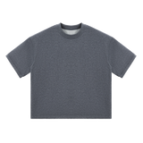 MIROLYUB Unisex Heavyweight Boxy T-Shirt — Charcoal Gray — front view