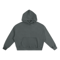 MIROLYUB plateau boxy cotton hoodie in Gray, front view