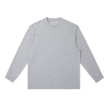 MIROLYUB Continuum cotton-blend long sleeve in Flower Gray, front view.