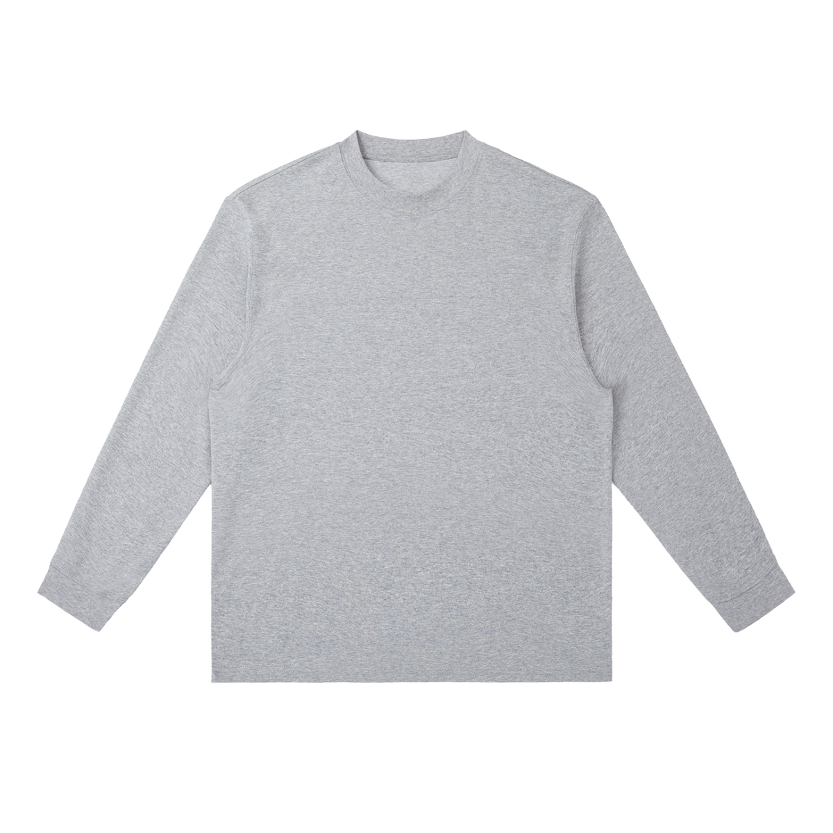 MIROLYUB Continuum cotton-blend long sleeve in Flower Gray, front view.