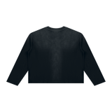 My Good Sunfade Boxy Long Sleeve in Black — blank back