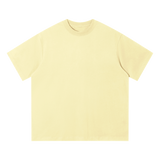 MIROLYUB Driftline Cotton Tee in Light Yellow, front view