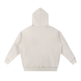MIROLYUB Frostline Snow-Wash Oversized Hoodie in Mild Apricot, back view