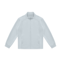 MIROLYUB Tangent stand-collar track jacket in Light Blue, front view.