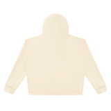 MIROLYUB Unisex Heavyweight Full Zip Boxy Hoodie — Apricot, back view