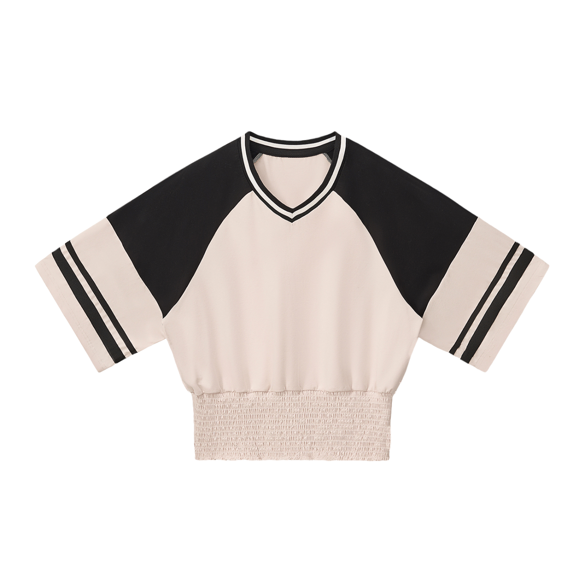 Gather — Apricot with Black — front view