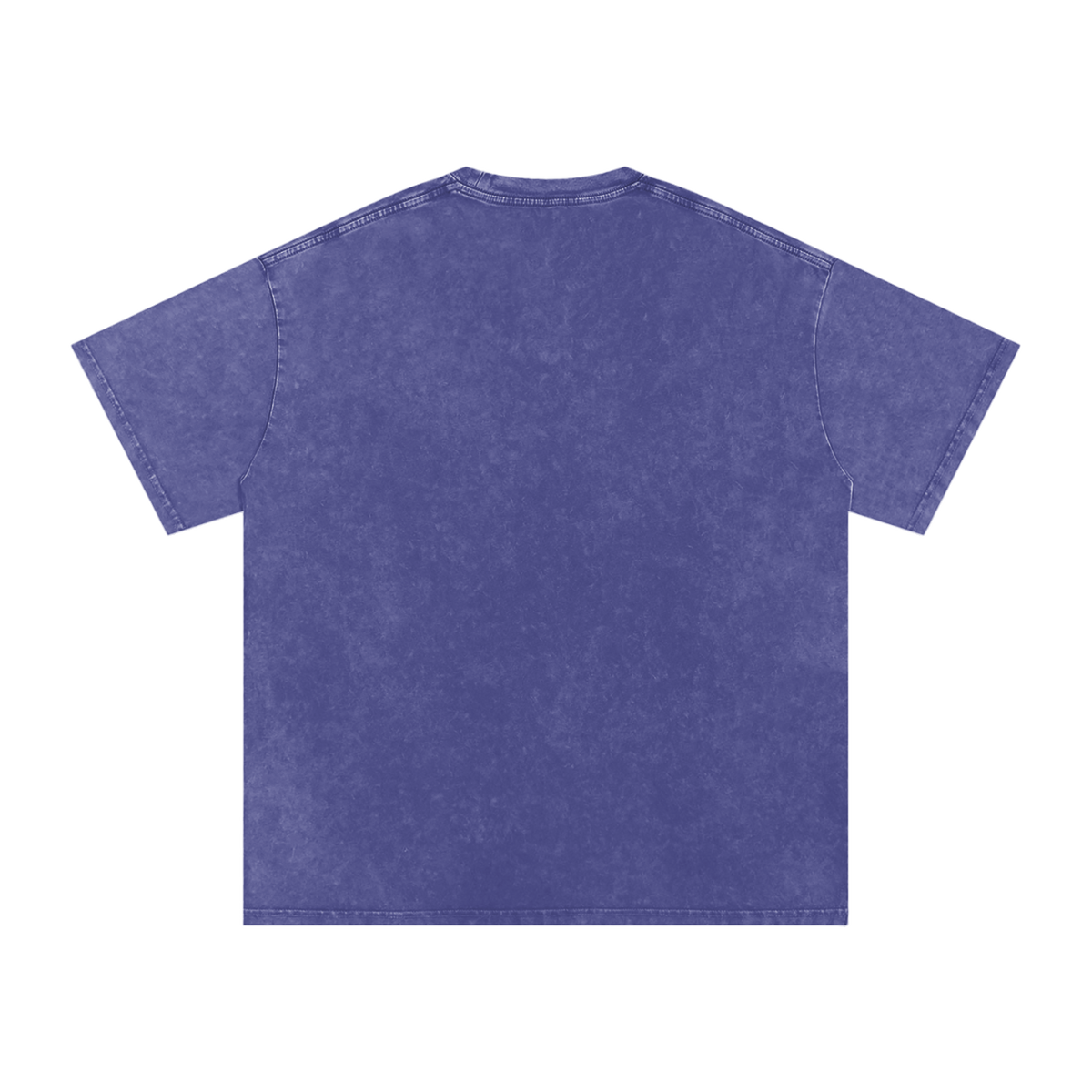 MIROLYUB Afterglow Snow-Wash Oversized Tee in Purple Haze, back view.