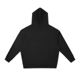 MIROLYUB Shelter Pullover Hoodie in Black, back view