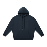 MIROLYUB Unisex Relaxed Pullover Hoodie undefined in Navy Blue, front view