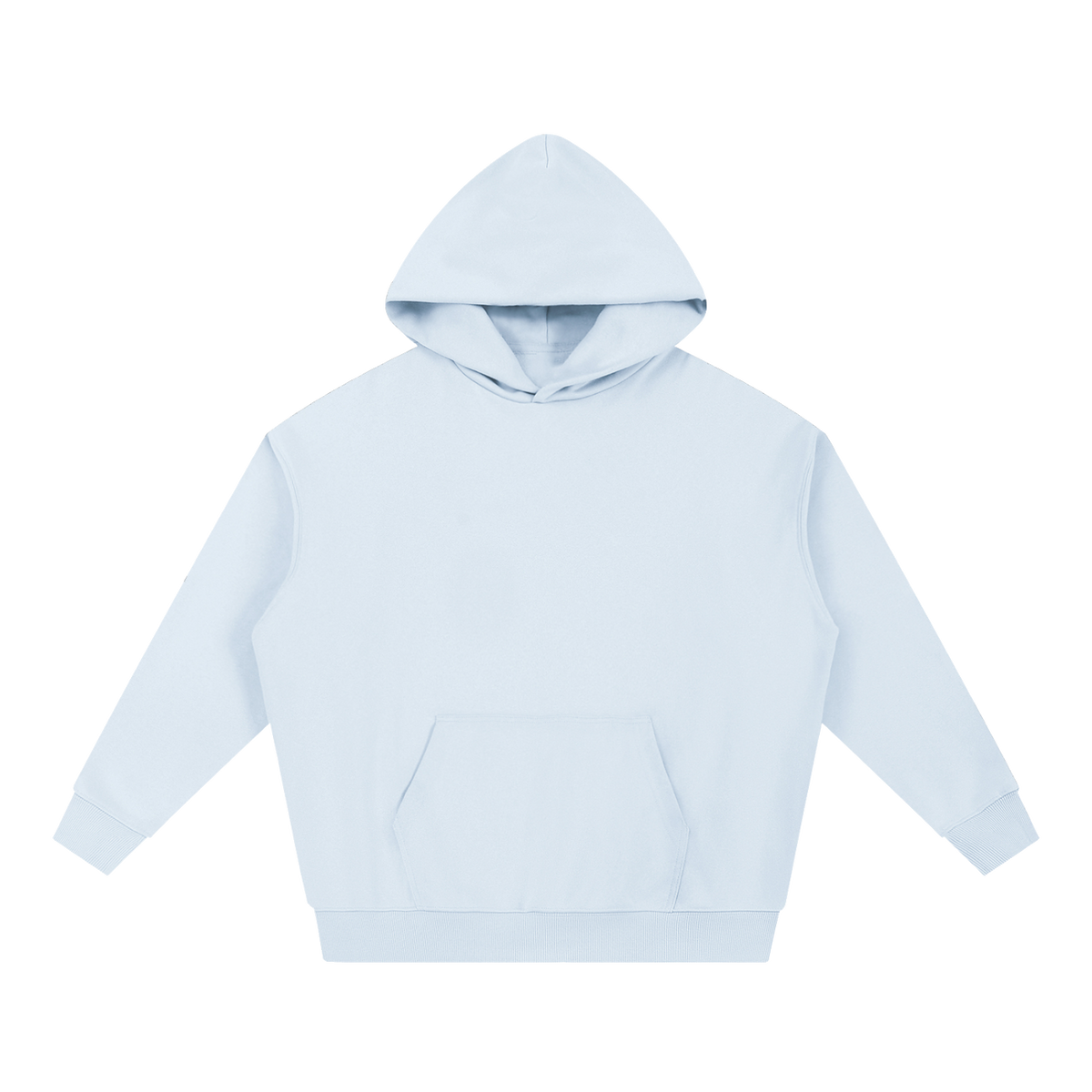 Essential Heavyweight Hoodie — Blue, front view