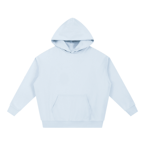 Essential Heavyweight Hoodie — Blue, front view