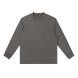 MIROLYUB Continuum cotton-blend long sleeve in Dark Gray, front view.