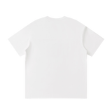 MIROLYUB Unisex Raglan Sleeve T-Shirt — White — back view