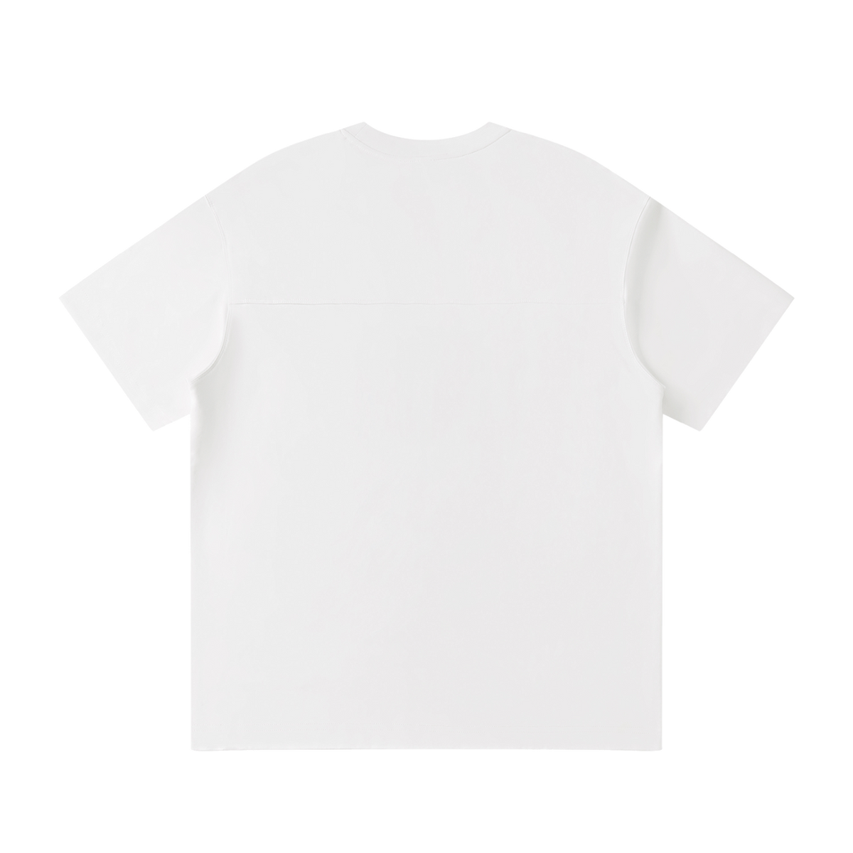 MIROLYUB Unisex Raglan Sleeve T-Shirt — White — back view